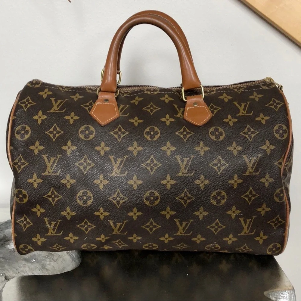 ❌SOLD❌⭐️RARE ⭐️Louis Vuitton Speedy 35 - French Company USA ✨ COLLECTIBLE - Picture 3 of 16